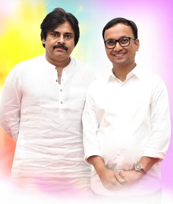 Dr. Daneti Sridhar with Pawan Kalyan